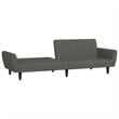 Bowery Hill Contemporary Sleeper Sofa Bed in Dark Gray Polyester