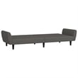 Bowery Hill Contemporary Sleeper Sofa Bed in Dark Gray Polyester