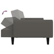 Bowery Hill Contemporary Sleeper Sofa Bed in Dark Gray Polyester