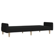 Bowery Hill Modern / Contemporary Sofa Bed in Black Polyester