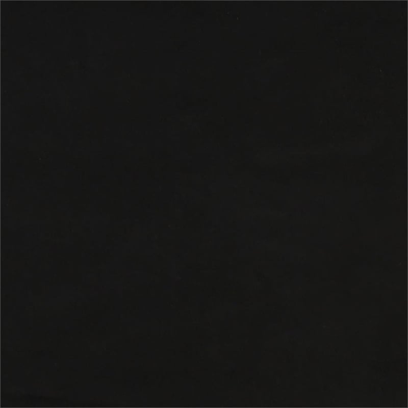 Bowery Hill Contemporary 2-Seater Sofa Bed in Black Polyester Velvet