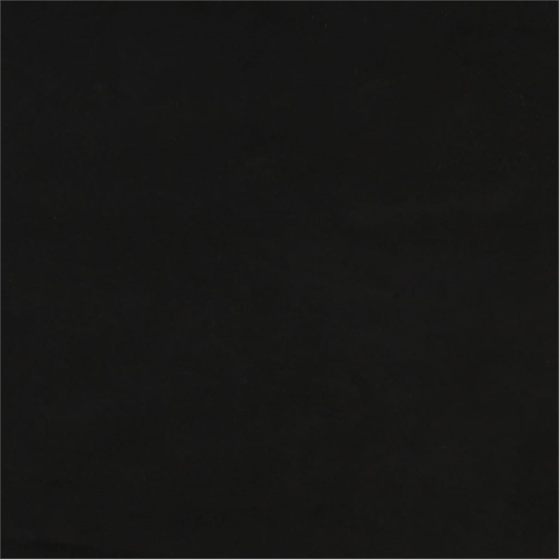 Bowery Hill Contemporary 2-Seater Sofa Bed in Black Polyester Velvet