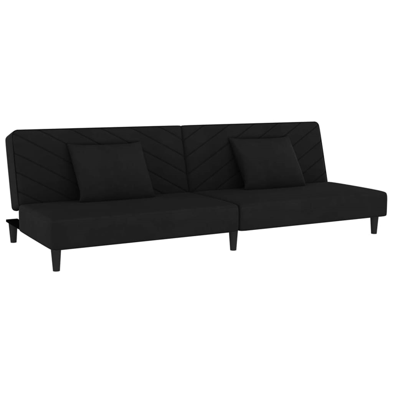 Bowery Hill Modern / Contemporary Sofa Bed in Black Polyester
