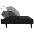 Bowery Hill Modern / Contemporary Sofa Bed in Black Polyester