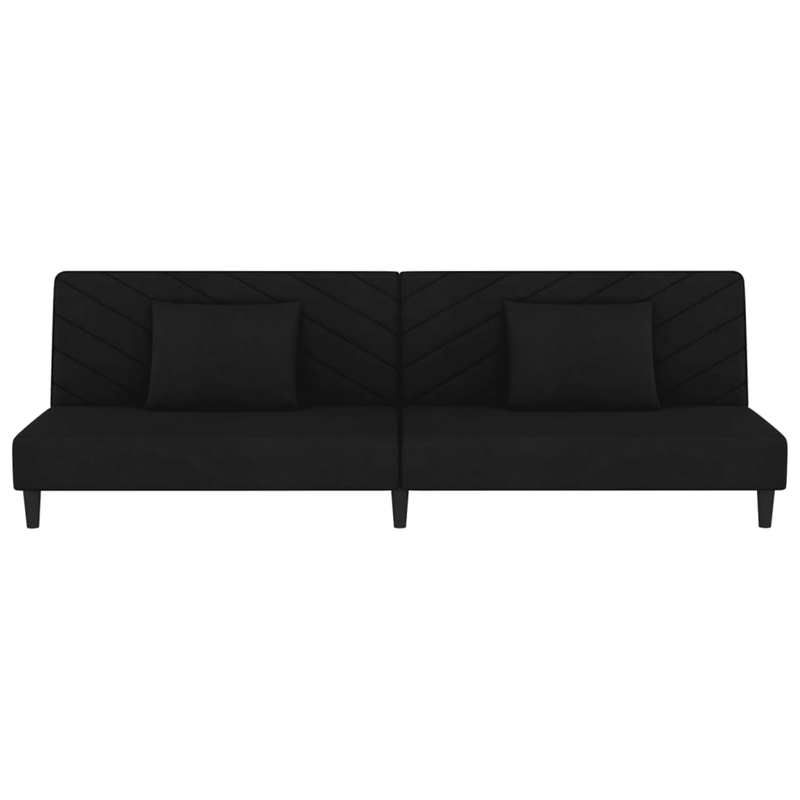 Bowery Hill Modern / Contemporary Sofa Bed in Black Polyester