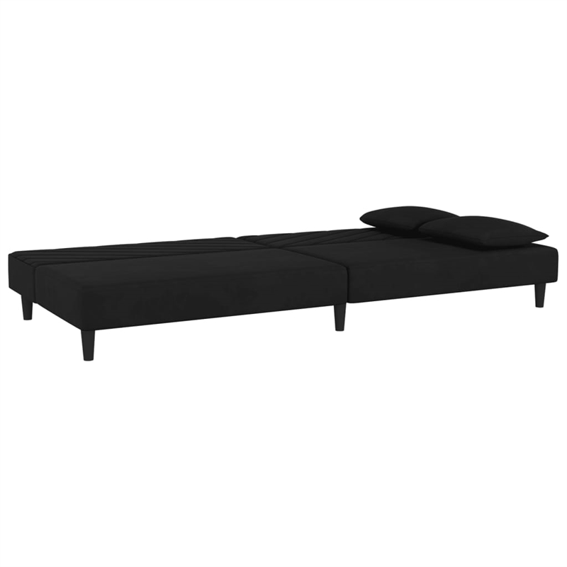 Bowery Hill Modern / Contemporary Sofa Bed in Black Polyester