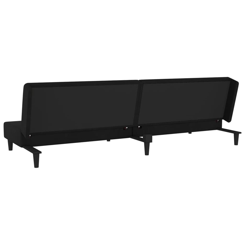 Bowery Hill Modern / Contemporary Sofa Bed in Black Polyester
