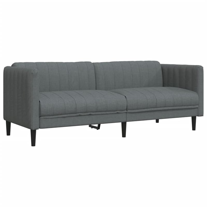 Bowery Hill Modern / Contemporary Sofa in Dark Grey Polyester