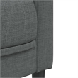 Bowery Hill Modern / Contemporary Sofa in Dark Grey Polyester