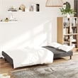 Bowery Hill Contemporary Sofa Bed in Dark Gray Polyester Velvet