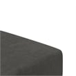 Bowery Hill Contemporary Sofa Bed in Dark Gray Polyester Velvet
