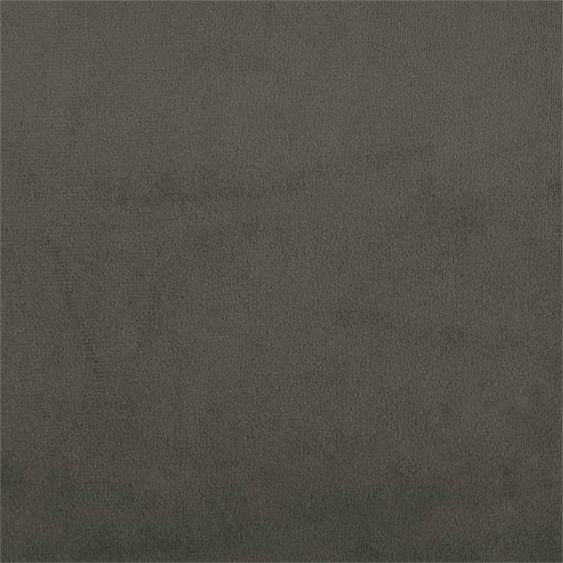 Bowery Hill Contemporary Sofa Bed in Dark Gray Polyester Velvet