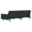 Bowery Hill Contemporary Standard Sofa Bed in Dark Green Velvet