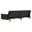 Bowery Hill Contemporary Standard Sofa Bed in Dark Green Velvet