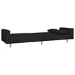 Bowery Hill Contemporary 2-Seater Size Sofa Bed in Black Fabric