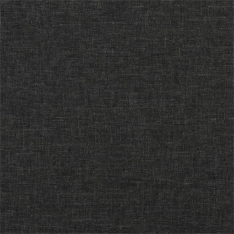 Bowery Hill Contemporary 2-Seater Sofa Bed in Black Polyester Fabric
