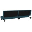 Bowery Hill Contemporary Medium Sofa Bed in Blue Polyester Velvet