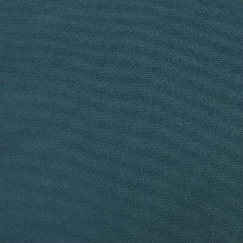 Bowery Hill Contemporary Medium Sofa Bed in Blue Polyester Velvet