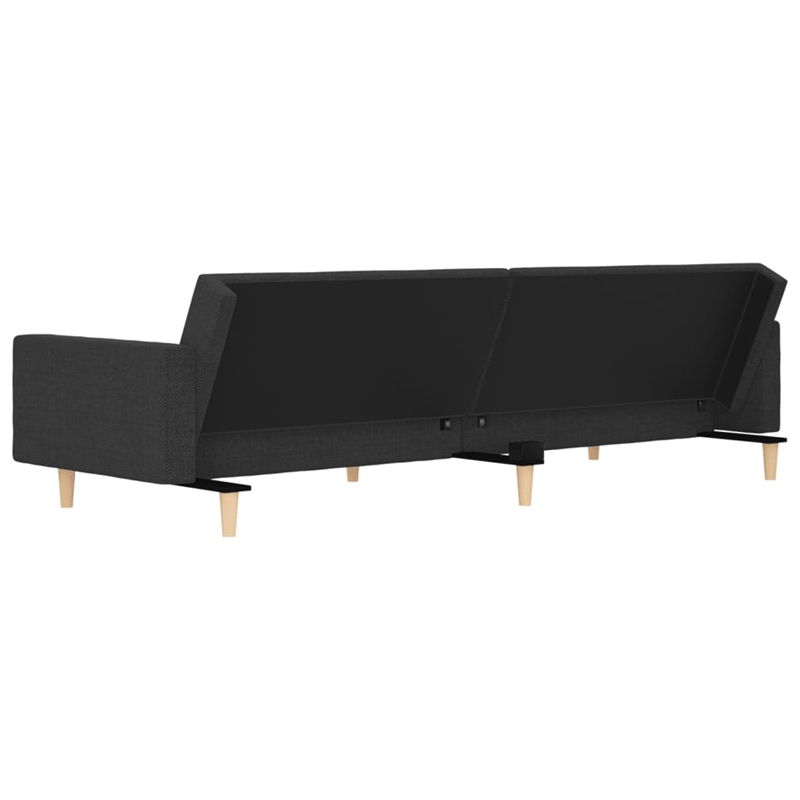 Bowery Hill Contemporary Sleeper Sofa Bed in Dark Gray Fabric