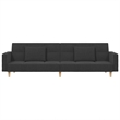 Bowery Hill Contemporary Sleeper Sofa Bed in Dark Gray Fabric