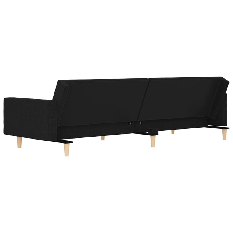 Bowery Hill Modern / Contemporary Polyester Sofa Bed in Black