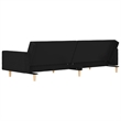 Bowery Hill Modern / Contemporary Polyester Sofa Bed in Black