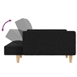 Bowery Hill Modern / Contemporary Polyester Sofa Bed in Black