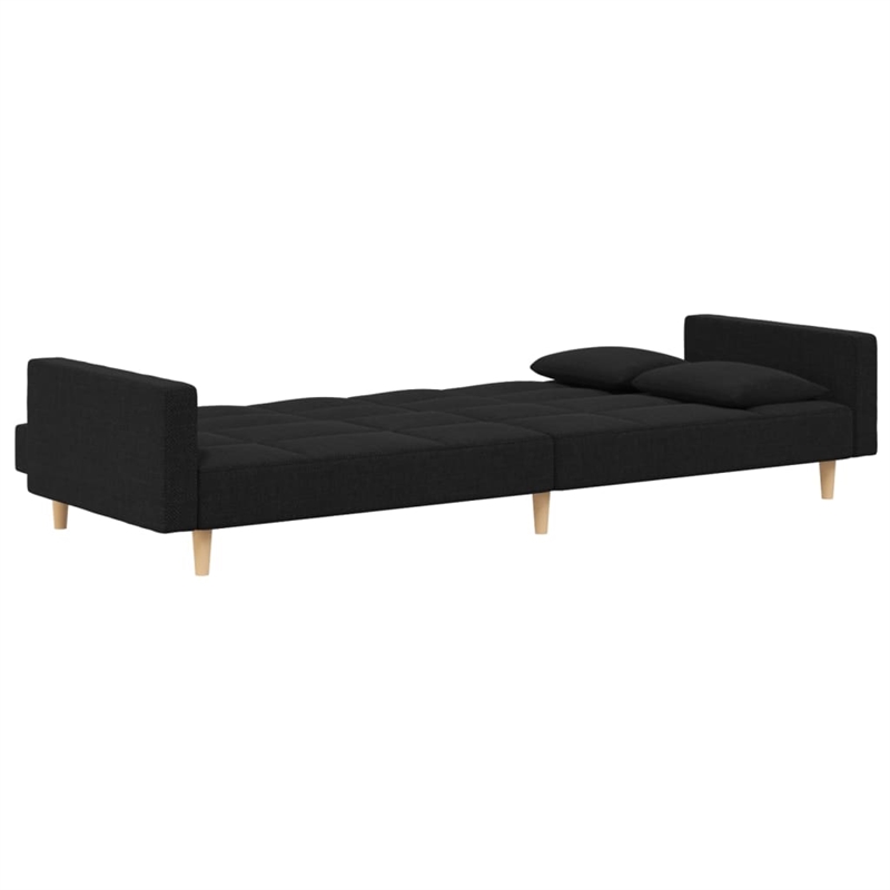 Bowery Hill Modern / Contemporary Polyester Sofa Bed in Black