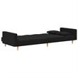 Bowery Hill Modern / Contemporary Polyester Sofa Bed in Black