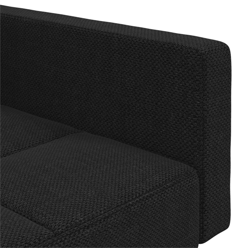 Bowery Hill Modern / Contemporary Polyester Sofa Bed in Black