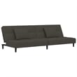 Bowery Hill Contemporary Sleeper Sofa Bed in Dark Gray Velvet