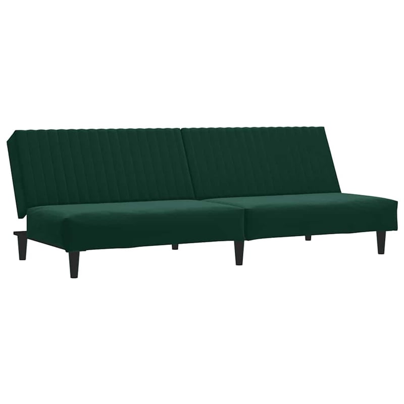 Bowery Hill Modern / Contemporary Sofa Bed in Dark Green Velvet