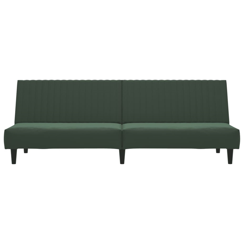 Bowery Hill Modern / Contemporary Sofa Bed in Dark Green Velvet