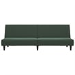 Bowery Hill Modern / Contemporary Sofa Bed in Dark Green Velvet