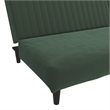 Bowery Hill Modern / Contemporary Sofa Bed in Dark Green Velvet