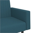 Bowery Hill Modern / Contemporary Sofa Bed in Blue Polyester Velvet