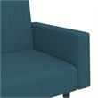 Bowery Hill Modern / Contemporary Sofa Bed in Blue Polyester Velvet