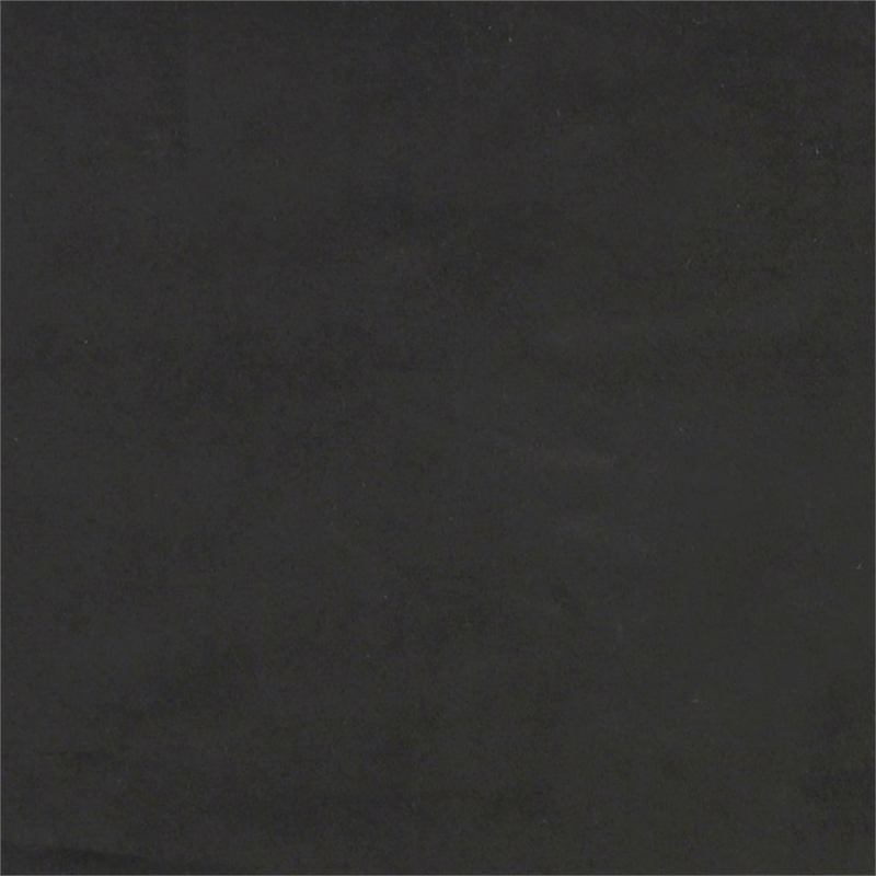 Bowery Hill Contemporary 2-Seater Sofa Bed in Black Polyester Velvet