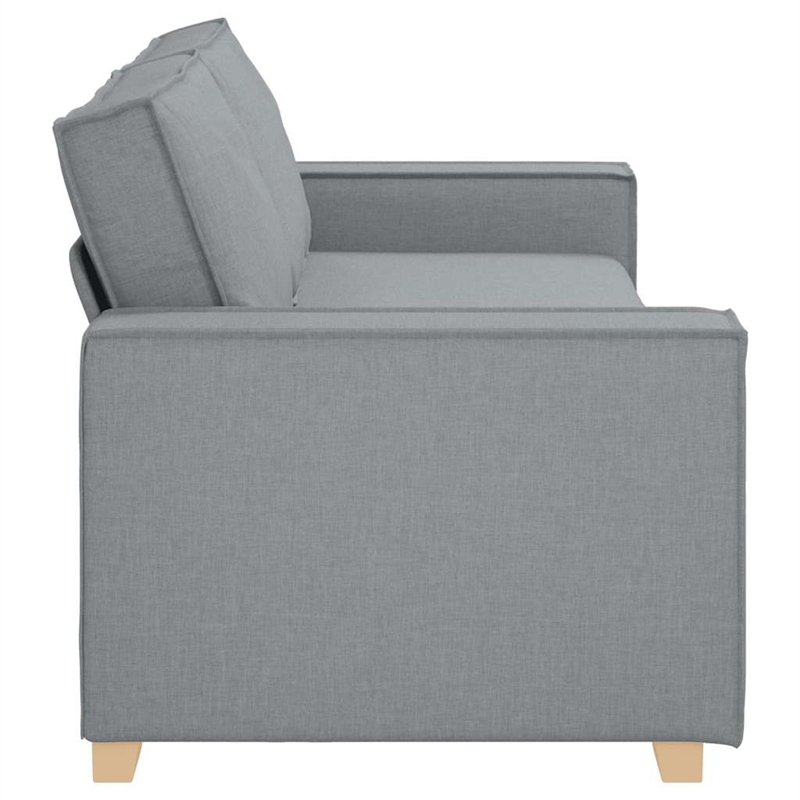 Bowery Hill Contemporary 3-Seater Sofa in Dark Gray Finish Fabric