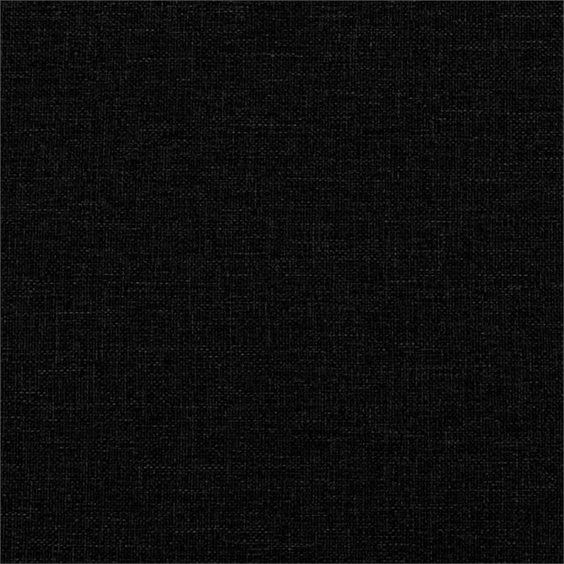 Bowery Hill Contemporary 3-Seater Sofa in Black Finish Fabric