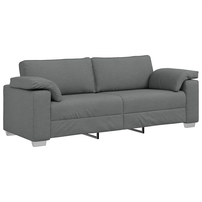Bowery Hill Contemporary Sofa with Cushion in Dark Gray Finish