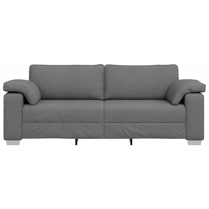 Bowery Hill Contemporary Sofa with Cushion in Dark Gray Finish