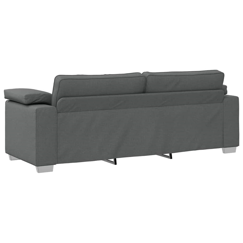 Bowery Hill Contemporary Sofa with Cushion in Dark Gray Finish