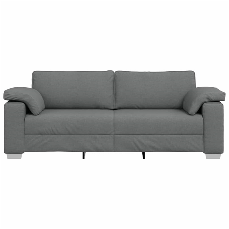 Bowery Hill Contemporary Sofa with Cushion in Dark Gray Finish
