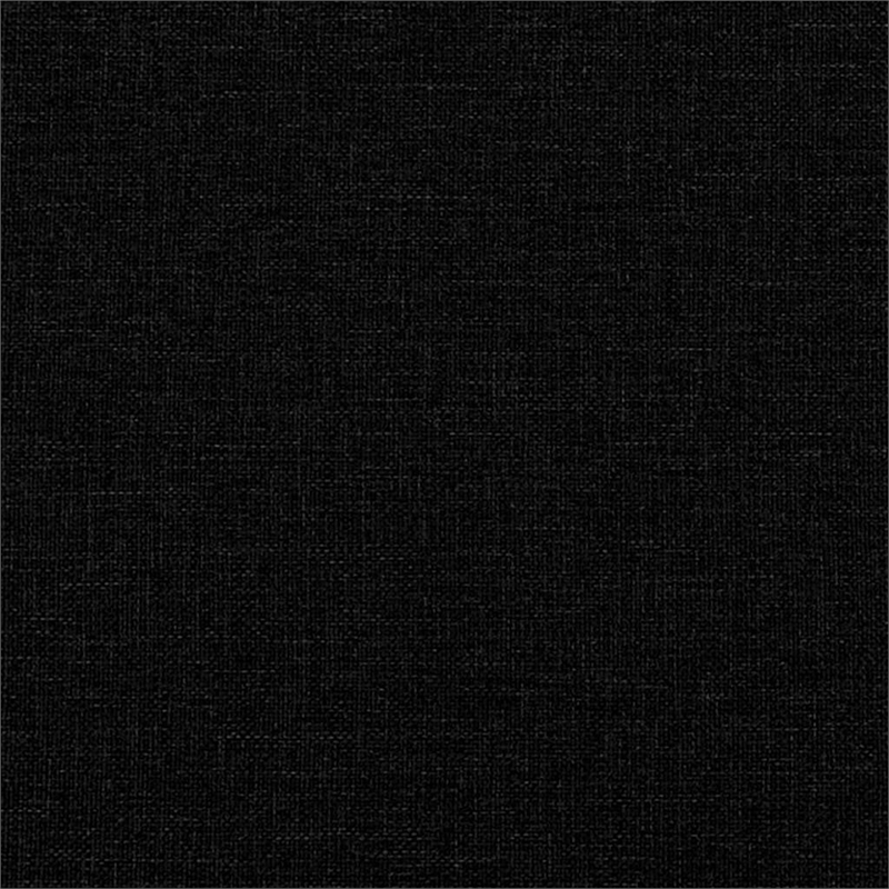 Bowery Hill Contemporary Sofa with Cushion in Black Finish Fabric