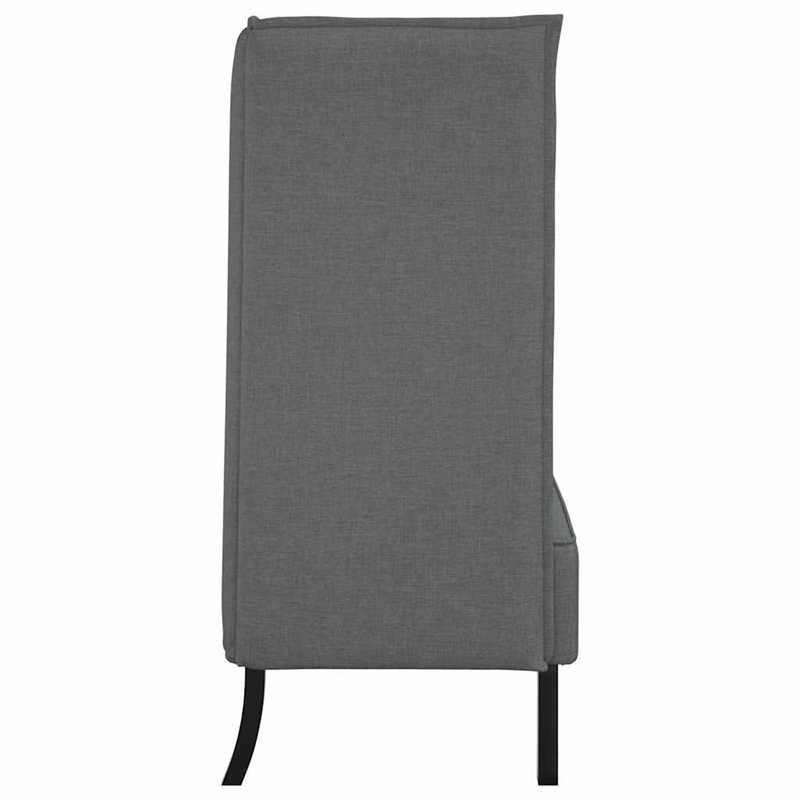 Bowery Hill Contemporary Highback Sofa in Dark Gray Finish Fabric