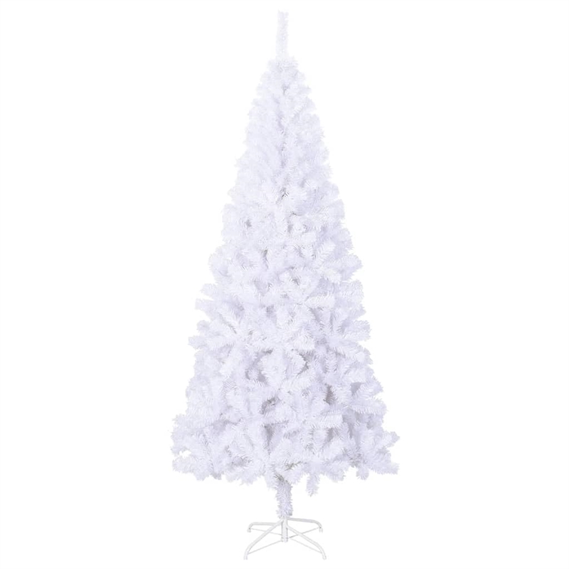 Bowery Hill Christmas Tree White PVC Plastic Tall Artificial Christmas Tree