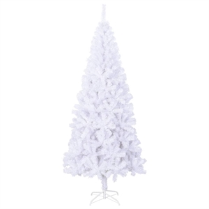 Bowery Hill Christmas Tree White PVC Plastic Tall Artificial Christmas Tree