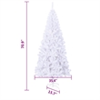 Bowery Hill Christmas Tree White PVC Plastic Tall Artificial Christmas Tree