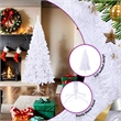 Bowery Hill Christmas Tree White PVC Plastic Tall Artificial Christmas Tree